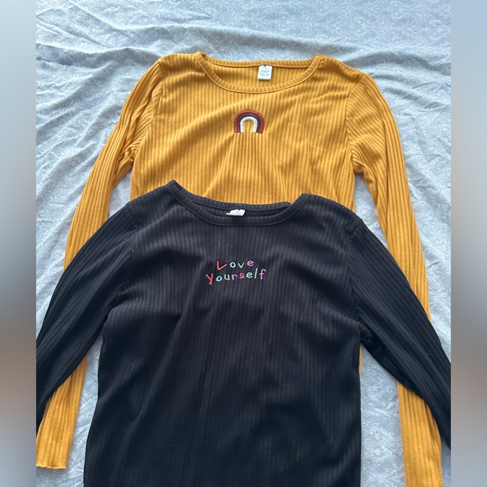 2 Crop Top Long-Sleeve